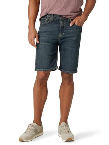 Wrangler Authentics Men's Classic Relaxed Fit Five Pocket Jean Short, Moonlight, 42
