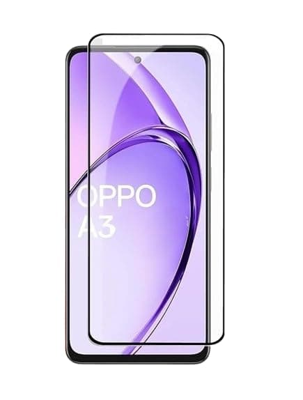 Ghazala Tempered Glass Screen Protector For OPPO A3/ A3X, Clear