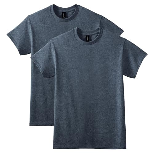 GILDAN Men's Shirt, Dark Heather, L