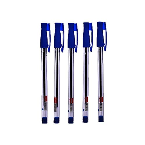 Nataraj Ballpoint Pen 0.7 mm Pack Of 5 Blue Ink Pens - Blue