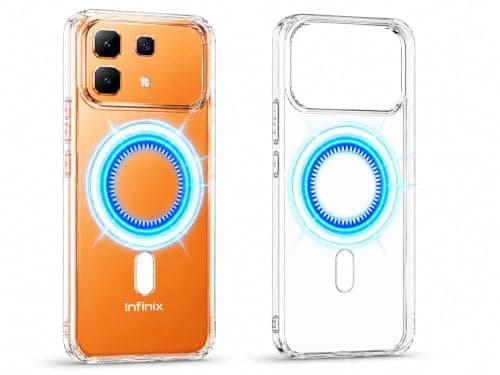 Magnetic Case for Infinix Note 60 / Note 60 Pro Charging Compatible When Supported | Compatible with Magnetic Car Mounts, Card Wallets & Cooling Fans