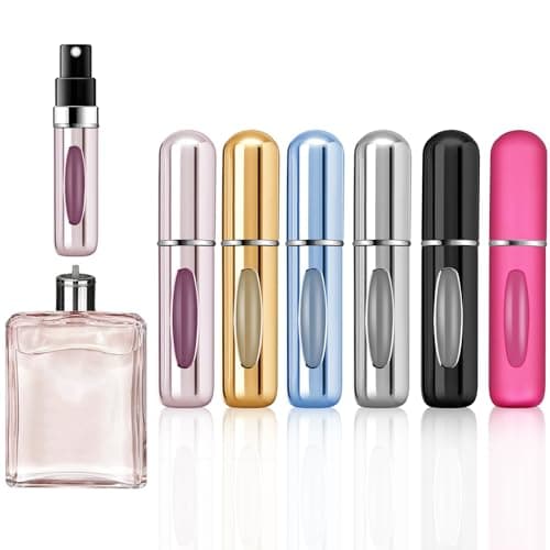 OBSGUMU 6Pcs Perfume Atomiser, Travel Perfume Bottle 5ML Portable Mini Refillable Perfume Bottle for Travel Holiday Spray bottle