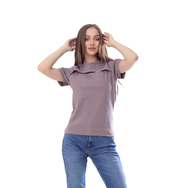 BEBO Women's Solid Short Sleeve Bodysuits