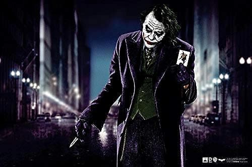 Hung Over Joker Batman The Dark Knight Rises Artwork DC Comics and Warner Bros Official Artwork (12x18in)