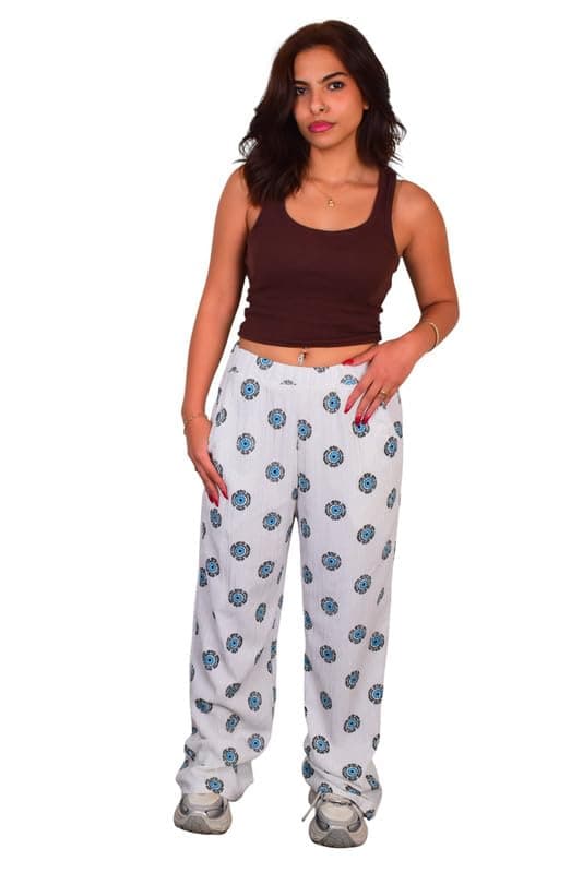 Mosca Women's Wear Printed Cotton Cardigan Pants