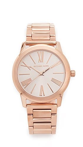 Michael Kors Watch for Women, Quartz Movement, Analog Display, Rose Gold Rose Gold Strap-MK3491