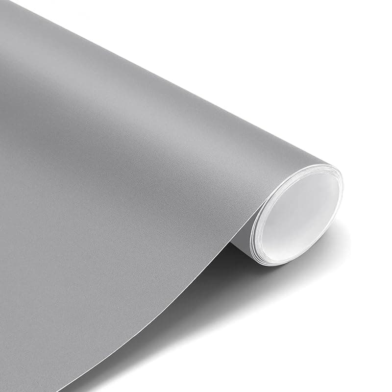 KaberTrade Universal Vinyl Roll for Cars, Kitchen, Windows, Offices Multi Use (Matte Grey, 2 Meter Width 60 cm) - KaberTrade Vehicle wrap
