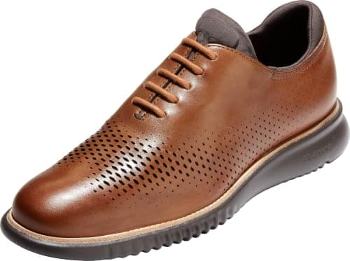 Cole Haan Men's 2.Zerogrand Laser Wing Oxford, British Tan/Java, 8 Shoes