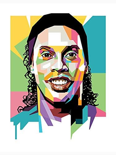 Dashboard of the Magician Ronaldinho and Print on Wood Wall art