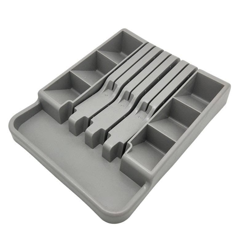 Kitchen Drawer Organizer for Cutlery and Knives Practical Utensil Tray for Silverware Storage Space-Saving Kitchen Cabinet Drawer Divider Insert Caddy