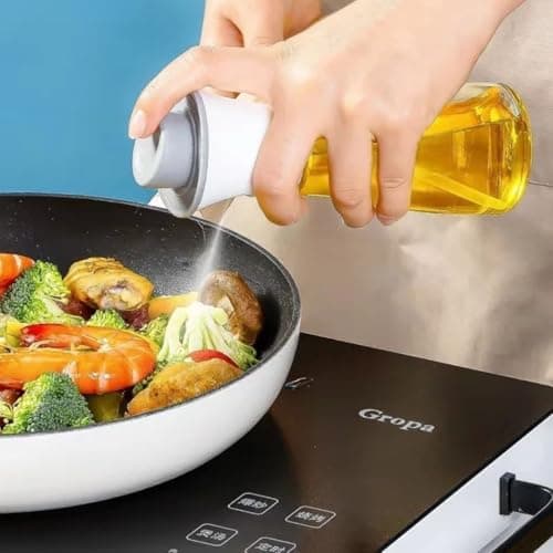 Generic Glass Oil Sprayer Bottle, 180ml Capacity, with Tightly Sealed Cap, for Healthier Cooking, .Ais