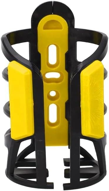 KaberTrade Flexible Water Bottle Holder on Jadon Motorcycle, Self Adjusting Cup Holder for Bikes and More, Durable and Shock Resistant (1 Piece, Yellow, Code:8447)
