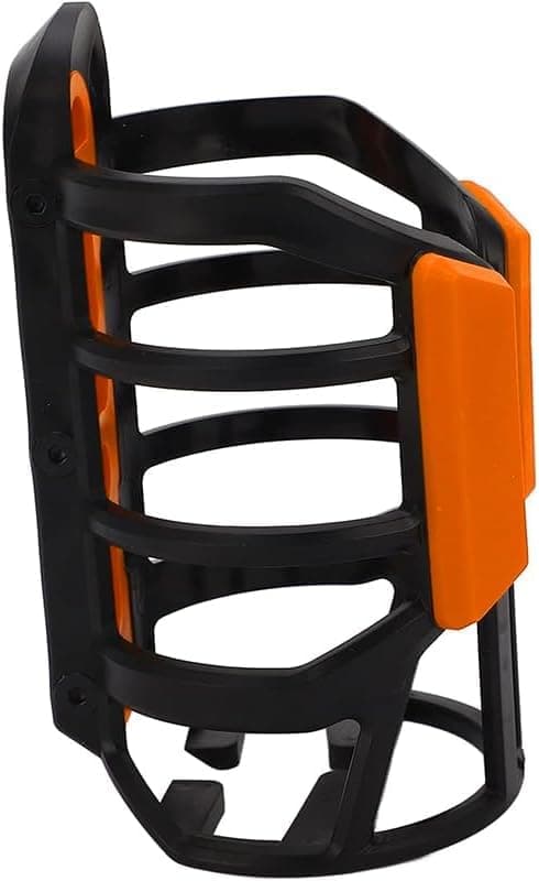 KaberTrade KaberTrade Adjustable Smart Bottle and Cup Holder - Specially Designed to Mount on Bike, Motorcycle, Scooter and Motorcycle (1 Piece, Orange, Code:8446)