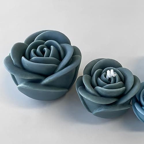 2 Pack Tulip Peony Rose Resin Casting Silicone Molds for Candle Making & Home Decor Craft mold