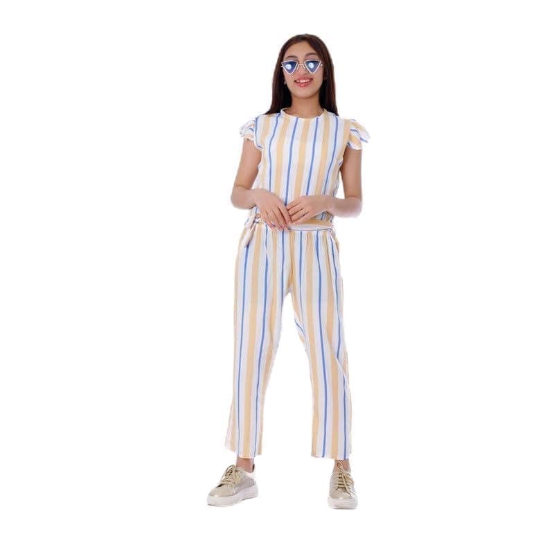 BEBO GIRLS SALOPETTE PANTS 1/2 STRIPPER 10 YEARS - BEIGE One piece outfit