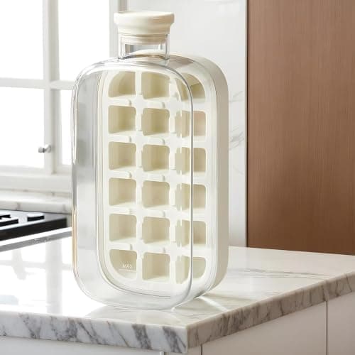 800ml Acrylic Ice Maker Sports Bottle Leak-Proof Silicone Lid Juice Shaker