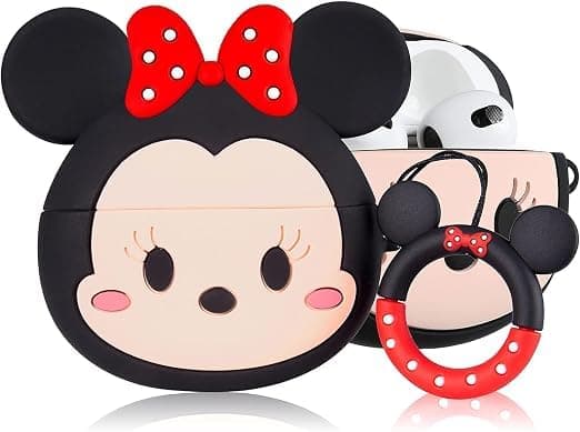 Case Soft Silicone (Compatible with AirPods Pro 2/2022 and Airpod Pro 2019) Shockproof Cover for Apple Airpods Pro 2nd, New 3D Cute Creative Case Skin with Keychain Design (Style 3)