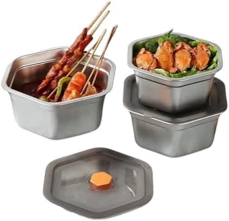 Stylish and Practical Multipurpose Storage Box Set of 3 – Modern Airtight Design for Organizing and Storing Food Freshness (De)