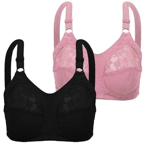 Lasso Women Super Support Bra Cup D With Lace Bra