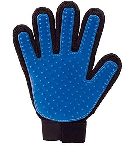 Pet Grooming Glove Brush for Dogs [zZ] Blue Hair brush