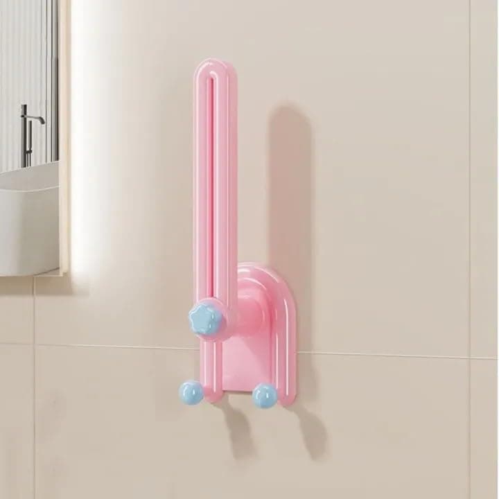 Rotating Wall Mounted Hair Accessory Organizer for Hair Ties Headbands and Scrunchies Space Saving Adhesive Storage Holder for Bathroom Vanity Decor Storage hook