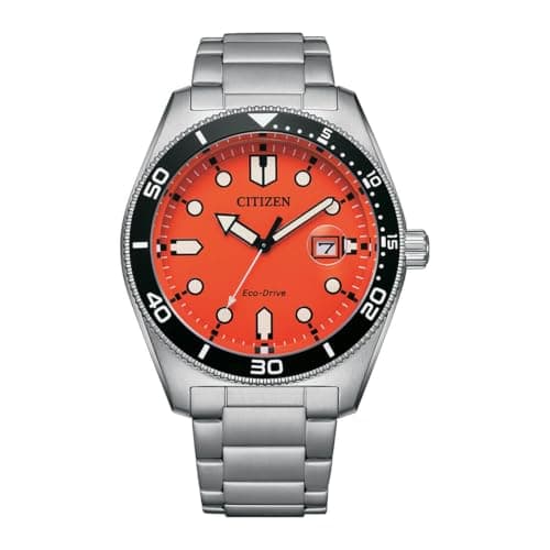 Citizen Eco-Drive Orange Dial Men's Watch AW1760-81X, Modern