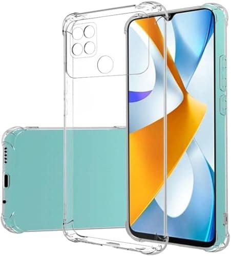 Xiaomi Poco C40 Back Cover Case | Ultra Clear Soft Case | Best Camera Protection | Inbuilt Dust Plugs & Anti-Slip Grip | Slim & Protective Back Case Cover for Mi Poco C40 4G Clear Cellular phone case