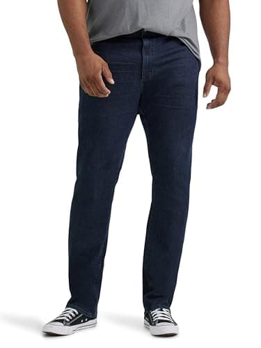 Lee Men's Big & Tall Performance Series Extreme Motion Athletic Fit Tapered Leg Jean Pants