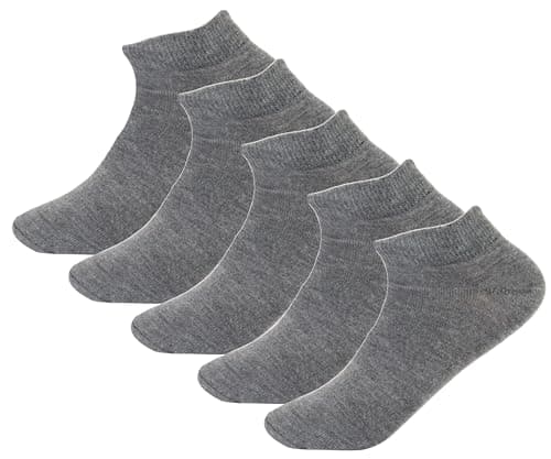 White Flower Unisex Set Of 5 Pieces Ankle Socks Socks