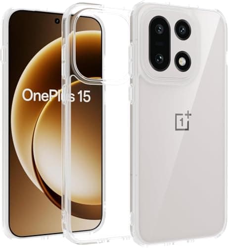Case for OnePlus 15 5G – [Crystal Clear] [Military-Grade Protection] [Ultra-Slim Hybrid Design] Shockproof Phone Cover (Transparent) Cellular phone case