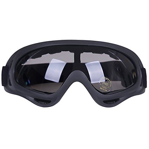 ValueHall Outdoor Windproof Ski Goggles with UV Protection, Motorcycle Riding Glasses CS Army Tactical Military Glasses Safety Goggles (Gray)