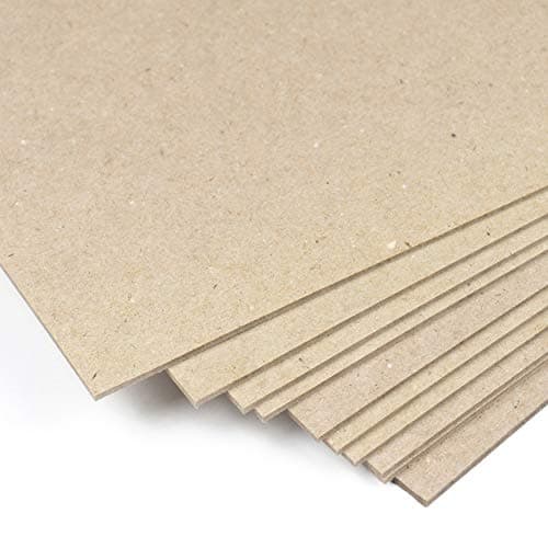 2.5mm 1600gsm Compact Hard Card A4 Pressed Hard Cardboard for Binding Scrapbooking Crafts Pack of 10 Sheets (210x297mm, A4) Card stock