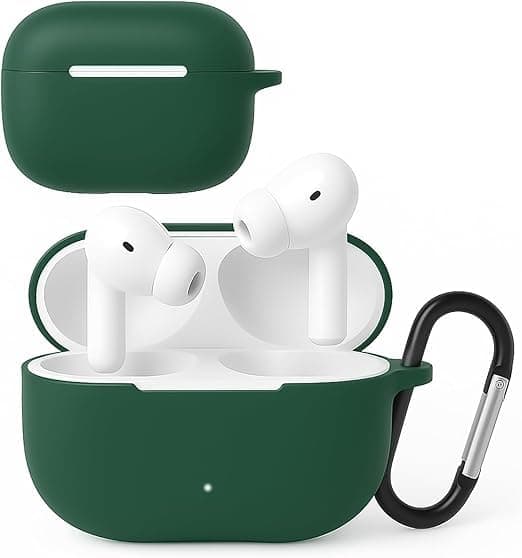 Silicone Protective Case Cover Compatible with Honor Choice X7 Lite Wireless Earbuds (Olive) Portable electronic device cover