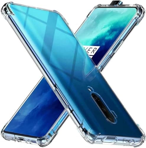 Clear TPU Case Cover,Ultra (Compatible with Oneplus 7T Pro) Crystal Thin Transparent Protective Back Cover,Soft Flexible Bumper Hybrid Silicone Case Cover Cellular phone case