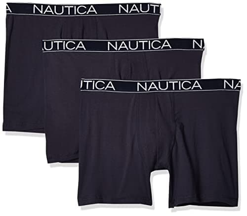 Nautica Men's Boxer Briefs (Pack of 3), Peacoat, XL Underpants
