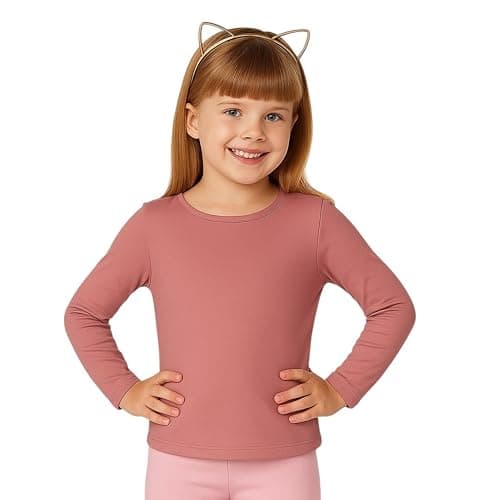 Miza Girls Classic Sleeve Long Sleeve Undershirt with Elastic Cotton Material Suitable for Daily and Winter Use Shirt