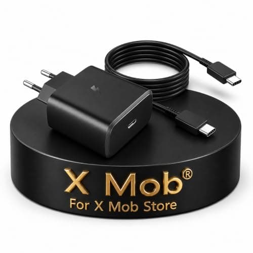 Original Dual Charger (for X mob (45W) Certified with Type-C to C Cable (Black) Charging adapter
