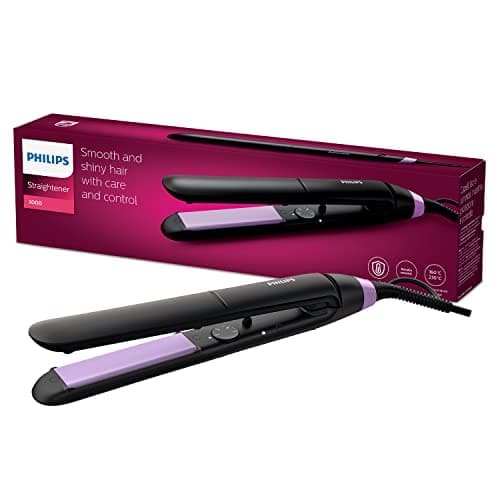 Philips Straightcare Essential Thermoprotect Straightener, Thermoprotect Technology, Keratin-Infused Plates, 10 Temperature Settings, Temperature Range From 160°C Up To 230°C - Bhs377/00