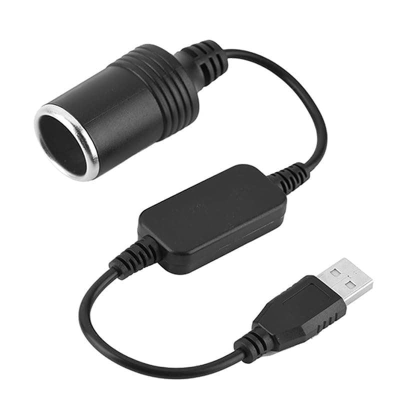 KaberTrade KaberTrade USB to Car Cigarette Lighter Port Adapter Perfect Solution for Connecting and Playing Various Electronic Devices Inside the Car (1 Piece,Code:6111) Charging adapter