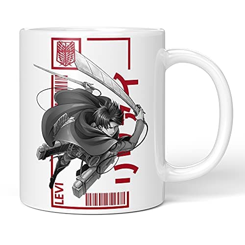 Attack on Titan - Levi 11oz Ceramic Coffee Tea Mug Cup Drinking cup