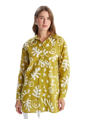 LC WAIKIKI Woman Patterned Oversize Women's Shirt Tunic