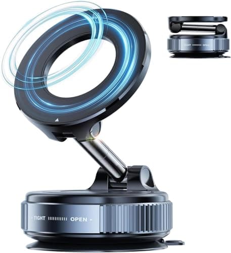 Circle M Vacuum Magnetic Phone Holder 360° Adjustable Car Mount for Navigation