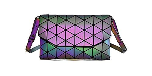 Chic Boutique De Mode Geometric Luminous Purses Handbags Holographic Crossbody Shoulder Bag, Crossbody Classic