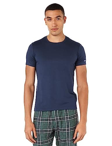 RED COTTON Mens Regular Fit T-shirt Round Neck T-Shirt