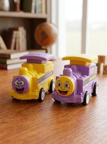 Press-and-Go Toy Train for Kids – 2 Pieces Non riding toy vehicle