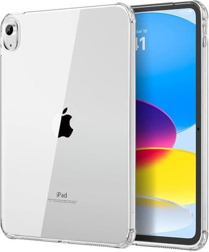 Case for iPad A16 11th Generation 11 inch 2025 / iPad 10th Generation 10.9 inch 2022, Slim Clear TPU Protective Shell [Support Touch ID & Apple Pencil Pro Charging], Clear
