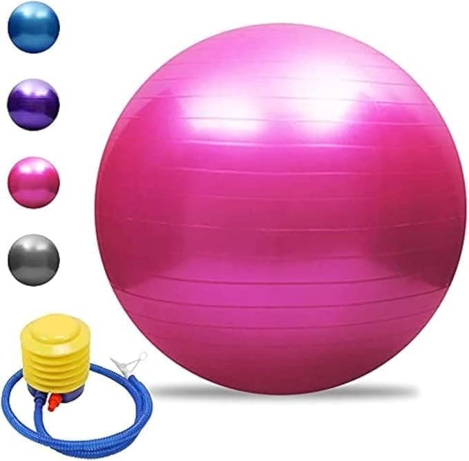 Yoga Ball Balance Fitness Gym Ball Abdominal Exercise Ball Multi-use Aerobic Exercise Muscle Strength Flexibility Home Training