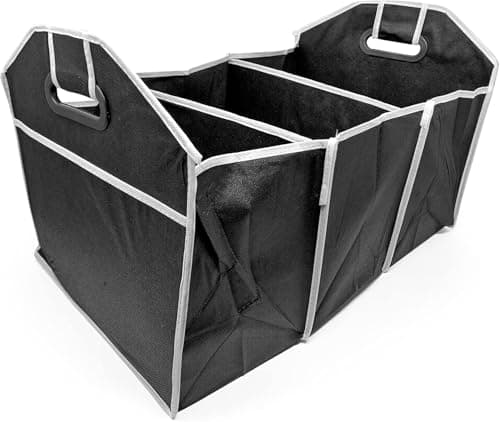 Car Trunk Organizer Foldable 3 Compartments Storage Bag for Auto Interior