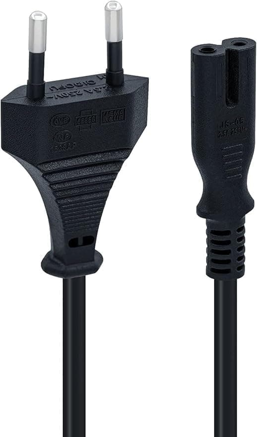 2.5A 250V Power Cable Compatible with Laptop Adapter TV Playstation Radio Cassette Power Supply Adapter Power cord