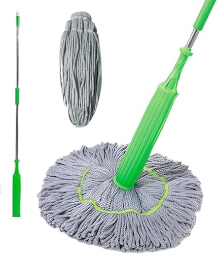 Self Wringing Floor Mop with Hands Free Cleaning Sleeve for Daily Use